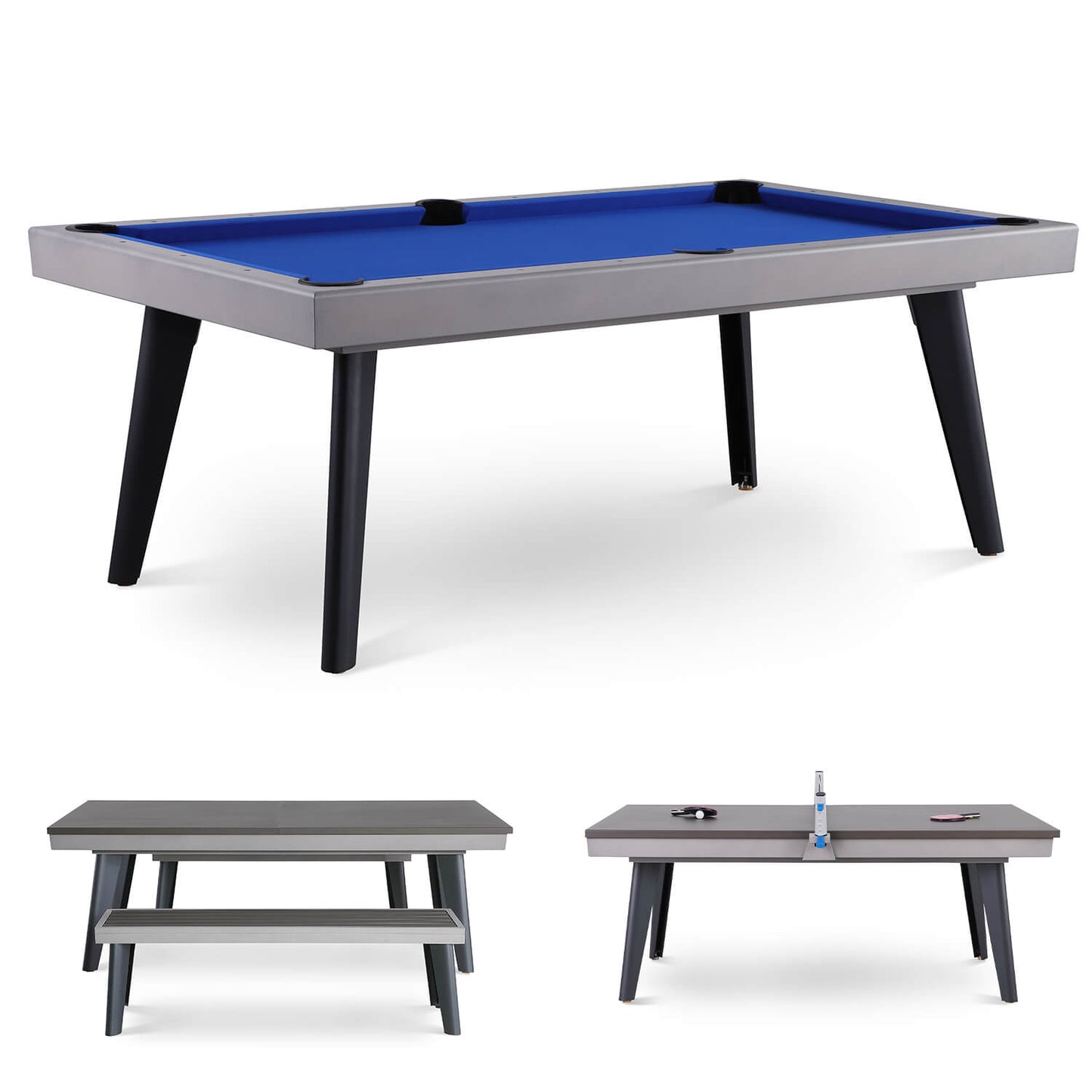 Pureline California Outdoor/Indoor Slate Bed Pool Dining Table