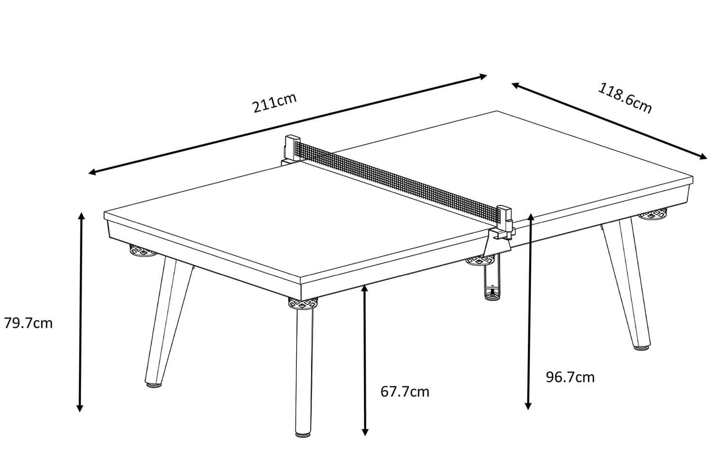 Pureline California Outdoor/Indoor Slate Bed Pool Dining Table