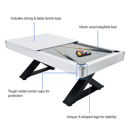 Pureline Kendo Pool Dining Table & Table Tennis Top