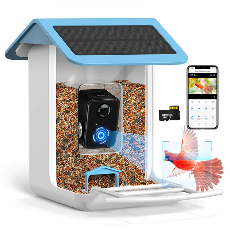 BROAIMX Super Smart Bird Feeder With Camera And Solar Panel