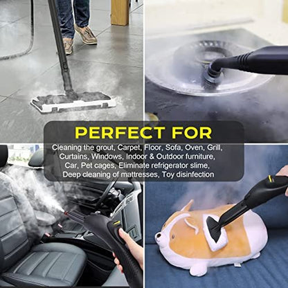 MLMLANT Steam Cleaners for the home multi purpose, 1100ML Handheld 21 Accessories Steam Mop cleaner