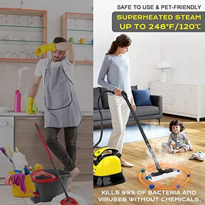 MLMLANT Steam Cleaners for the home multi purpose, 1100ML Handheld 21 Accessories Steam Mop cleaner