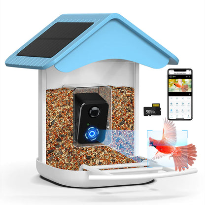 BROAIMX Smart Bird Feeder With AI Camera And 2 Solar Panels